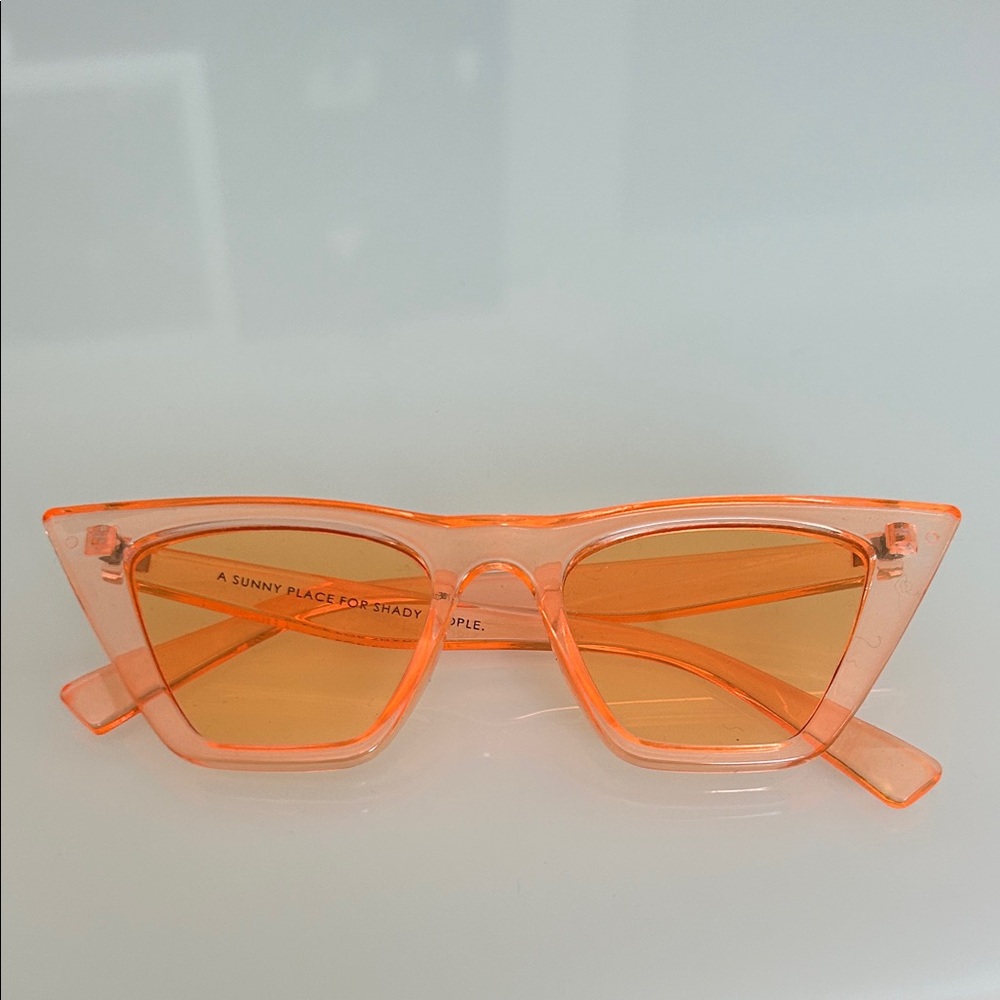 Urban Outfitters Orange Cat-Eye Sunglasses